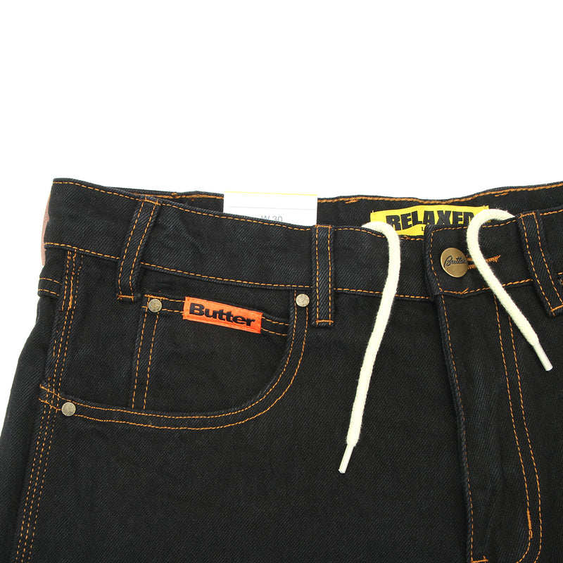Butter Goods | Relaxed Denim Jeans Washed Black