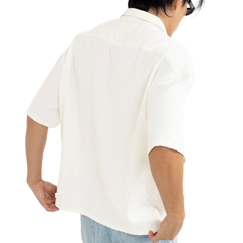 Rhythm Leads Relaxed Check Shirt - White