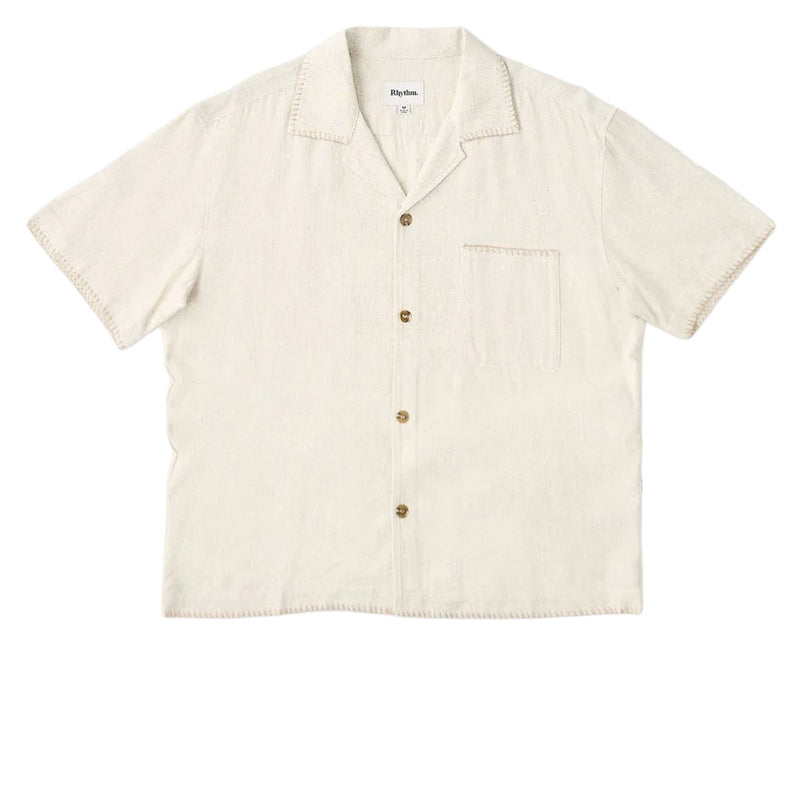 Rhythm Relaxed Whip Stitch Shirt - Natural