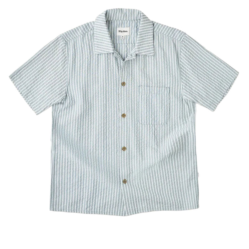 Rhythm Seersucker Stripe Shirt - Pine