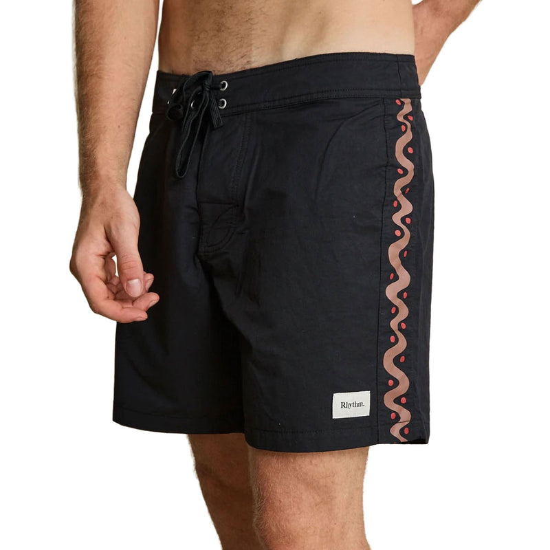 Rhythm Snake Trials Boardshorts - Black