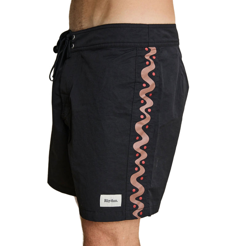 Rhythm Snake Trials Boardshorts - Black