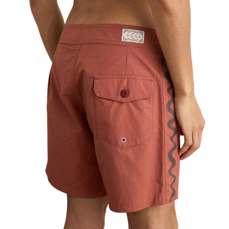 Rhythm Snake Trials Boardshorts - Terracotta