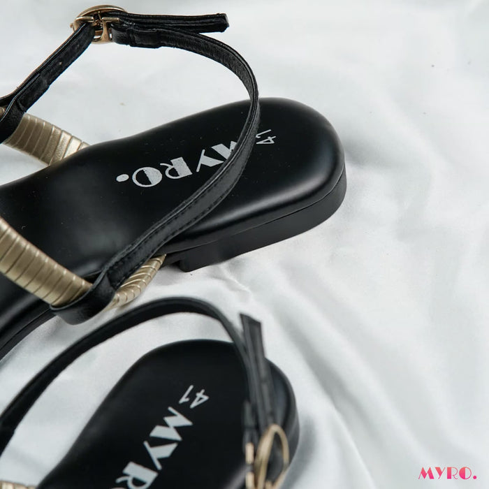 Golden Ribbed Thongs - MYRO
