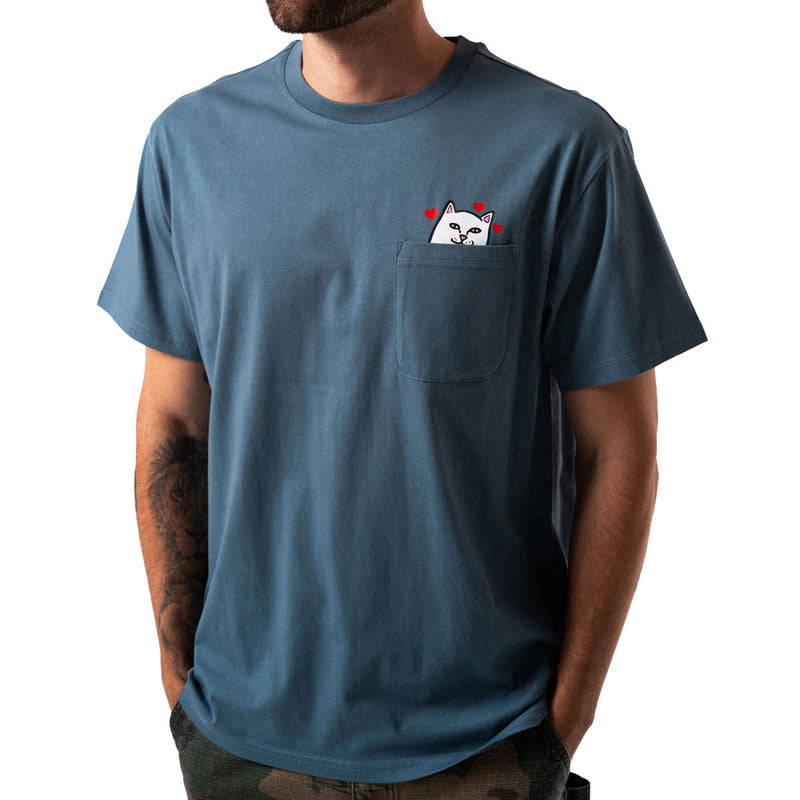 RIPNDIP Nermal Loves Pocket T-Shirt - Slate