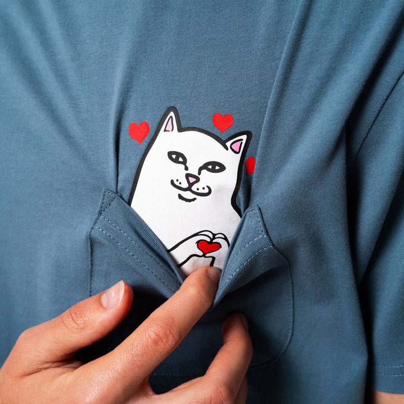 RIPNDIP Nermal Loves Pocket T-Shirt - Slate
