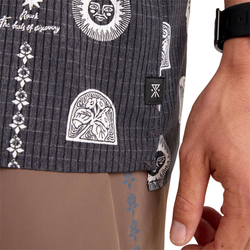Roark Bless Up Trail Shirt - Black Print