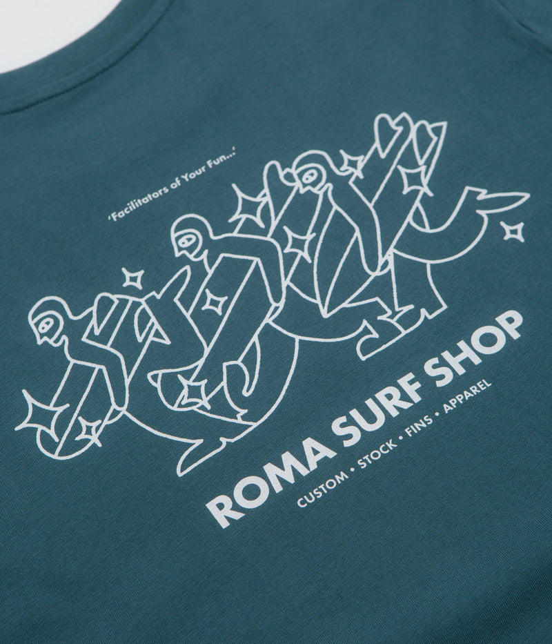Roma Facilitator T-Shirt in Teal and White
