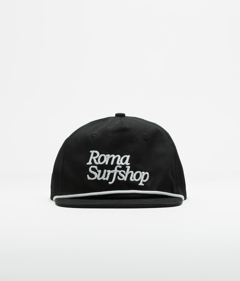 Roma Shop Cap in Black and White