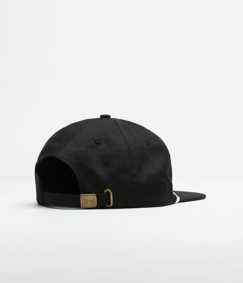 Roma Shop Cap in Black and White