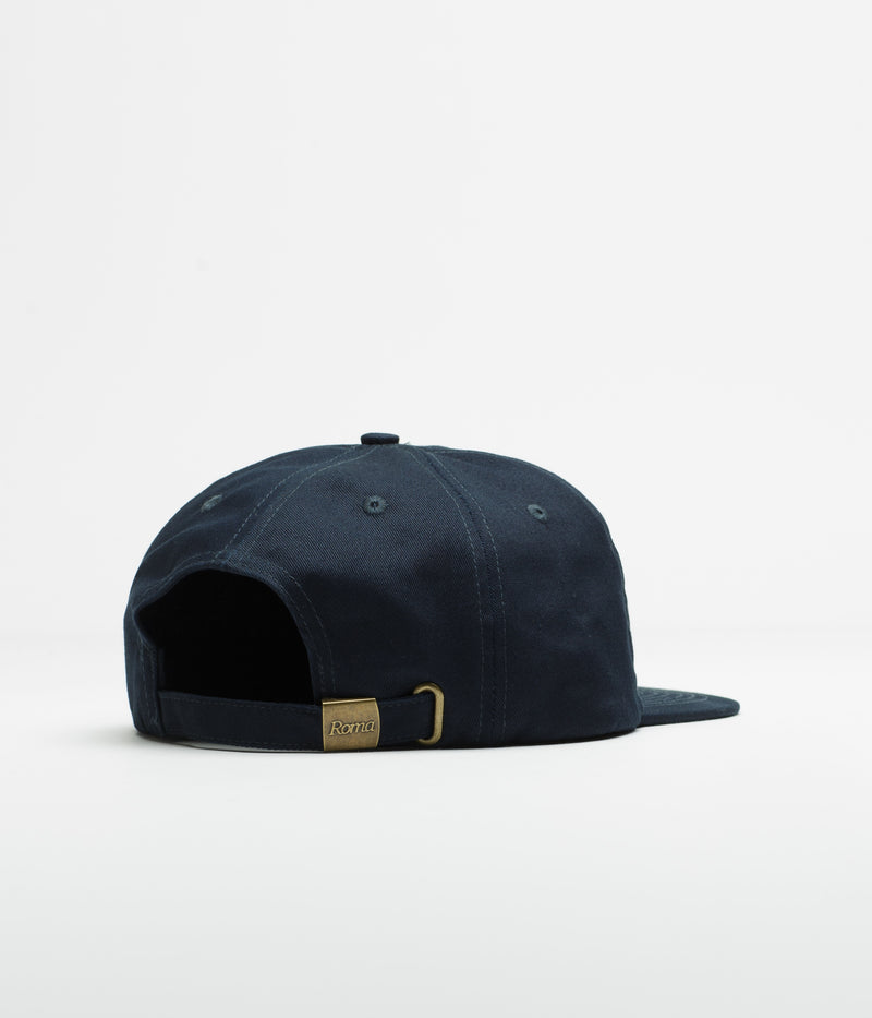 Roma Shop Cap in Navy and Red