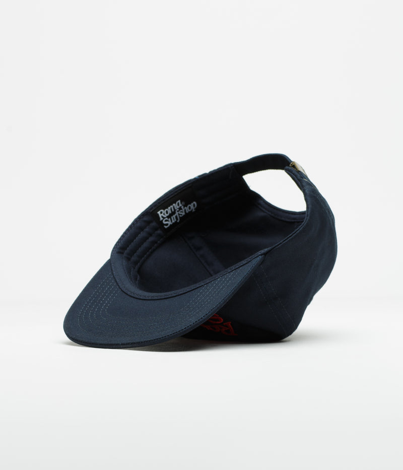 Roma Shop Cap in Navy and Red