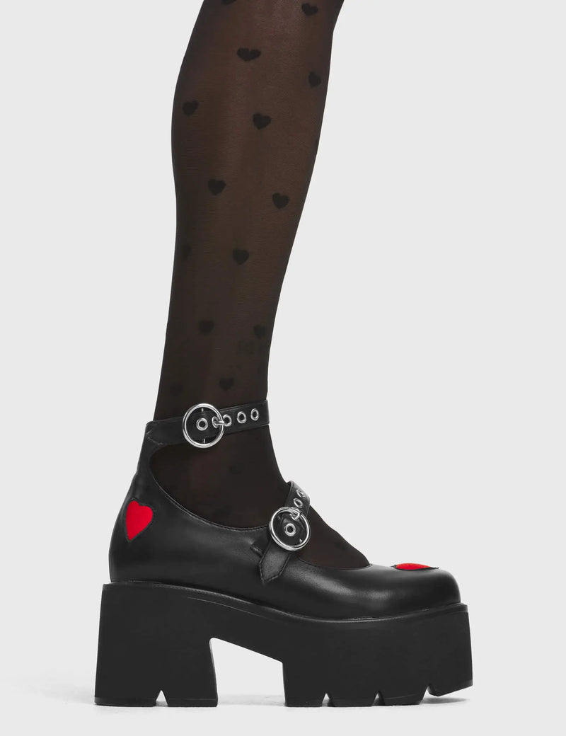 Rosey Love Chunky Mary Jane Shoes lamodawebsite