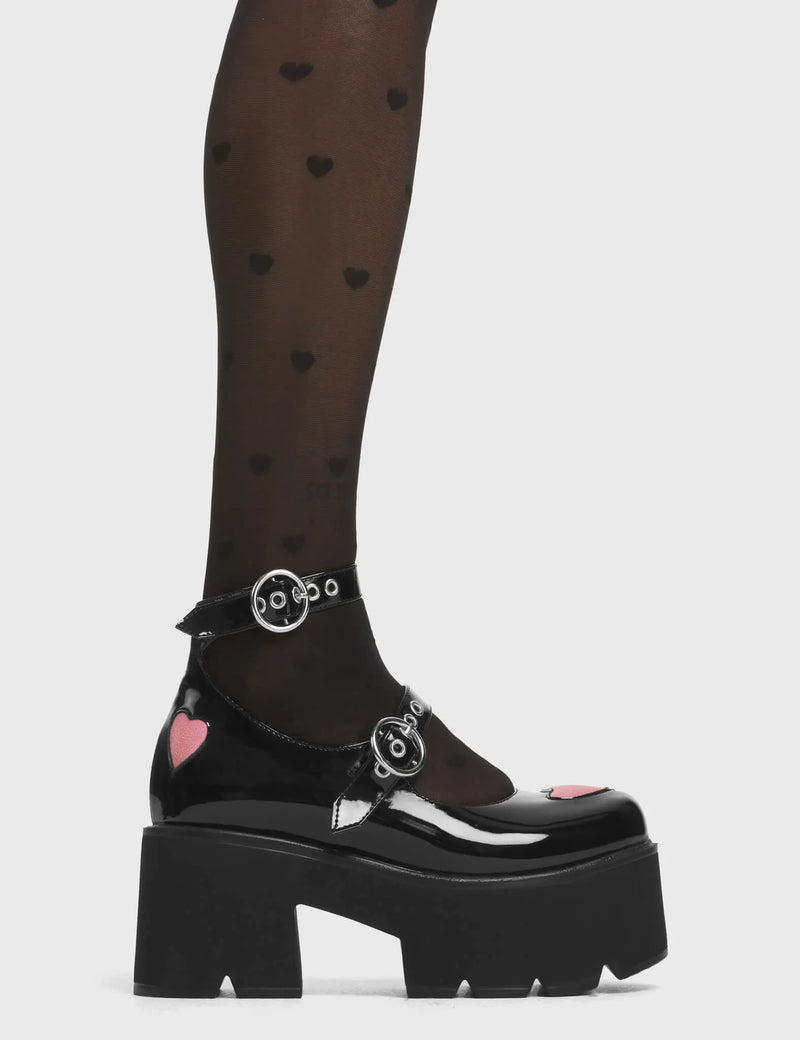 Rosey Love Chunky Mary Jane Shoes lamodawebsite