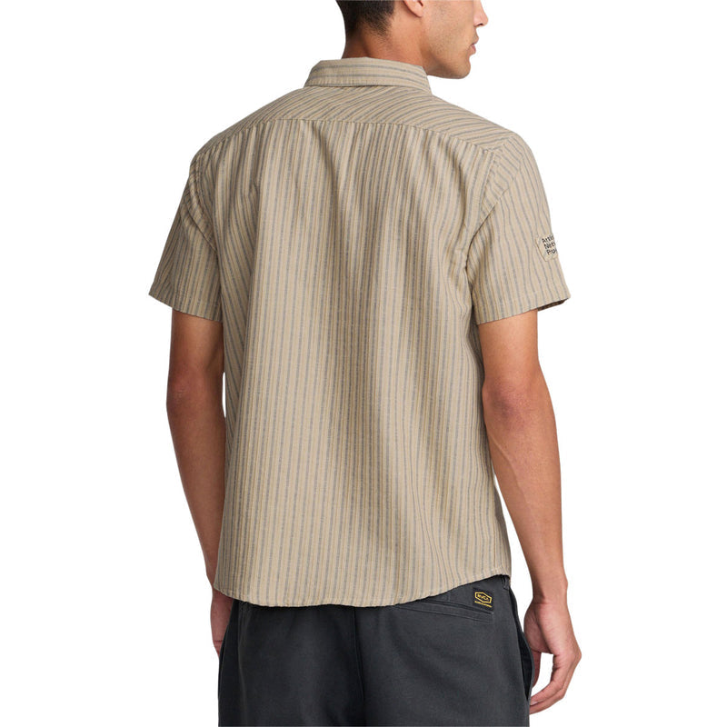 RVCA Archive Stripe Shirt - Light Khaki