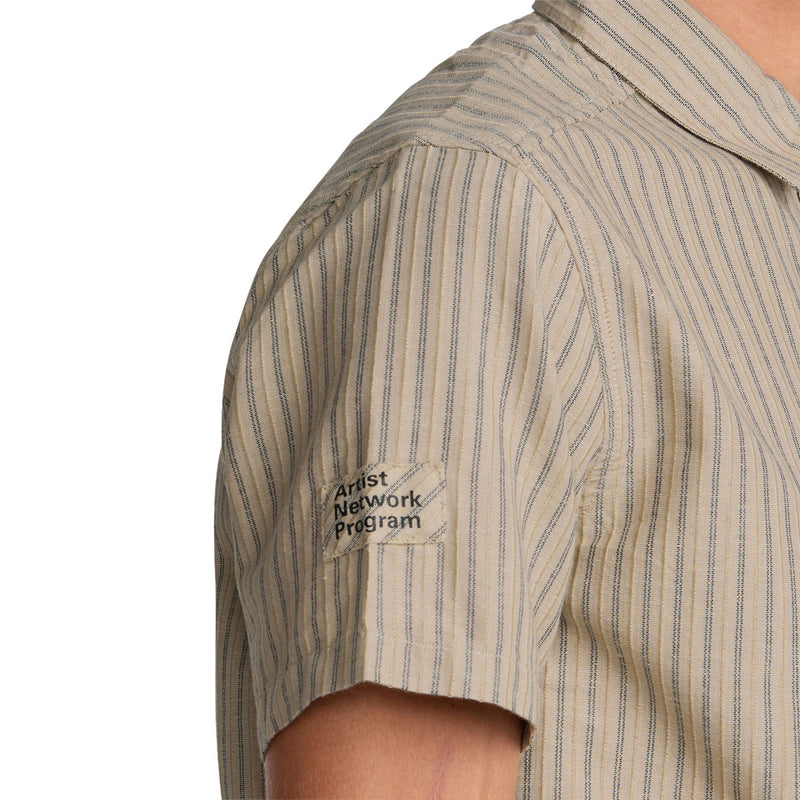RVCA Archive Stripe Shirt - Light Khaki