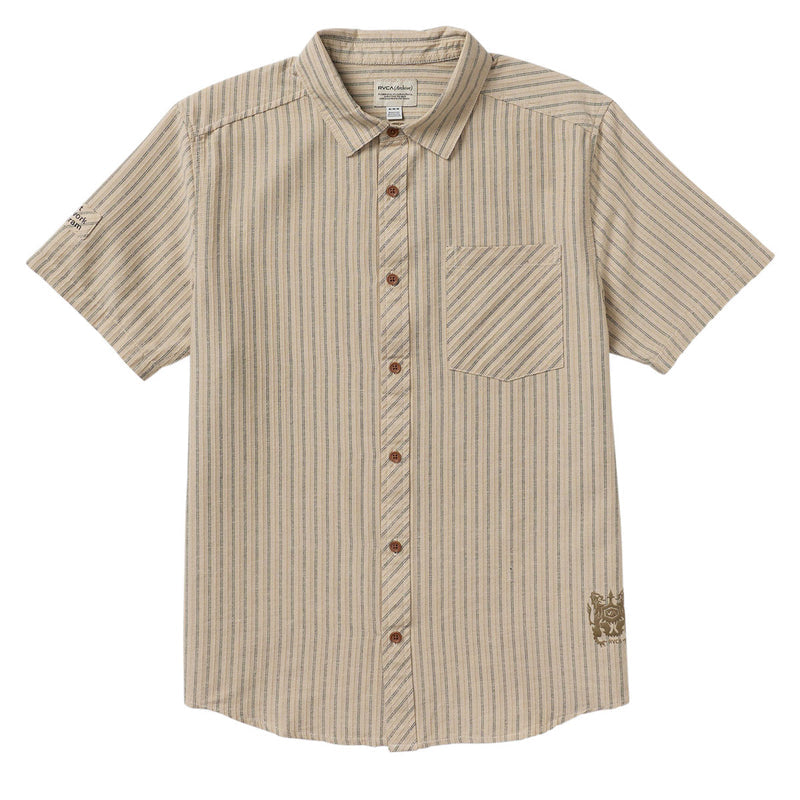 RVCA Archive Stripe Shirt - Light Khaki