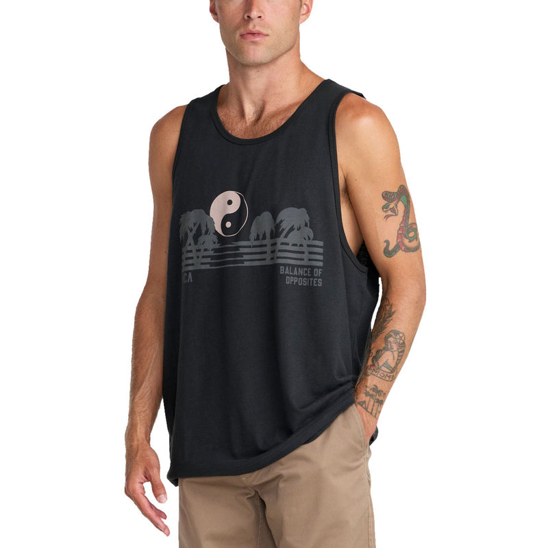 RVCA Balance Horizon Tank Top - Pirate Black