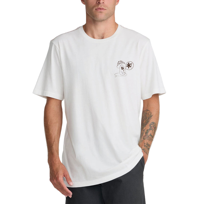 RVCA Bryce Bloom T-Shirt - Antique White