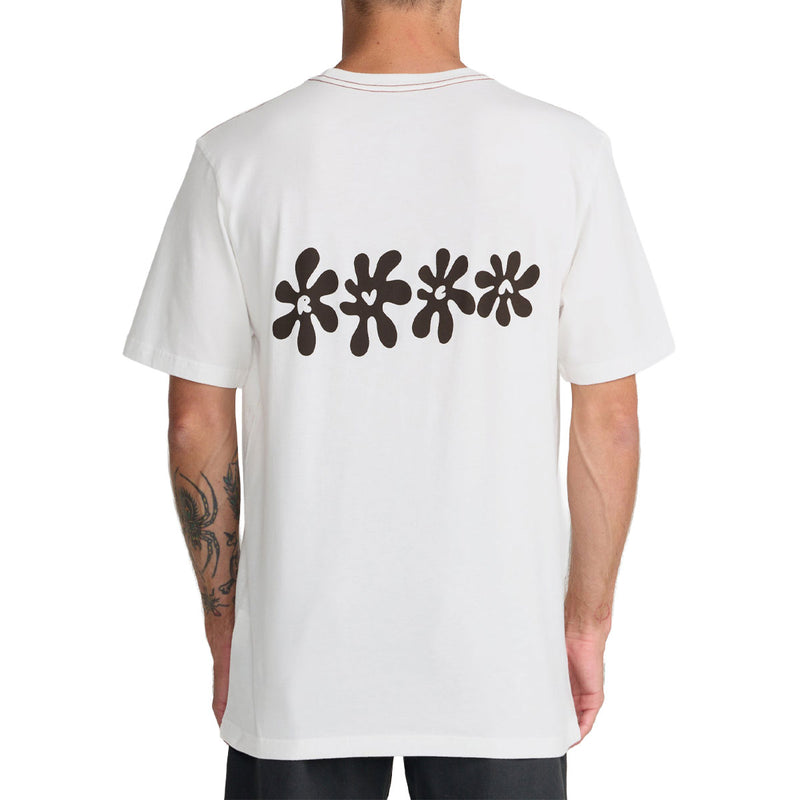 RVCA Bryce Bloom T-Shirt - Antique White