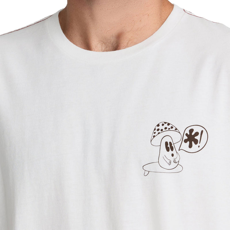 RVCA Bryce Bloom T-Shirt - Antique White