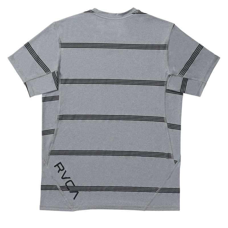 RVCA Sport Vent Stripe Shirt - Heather Grey