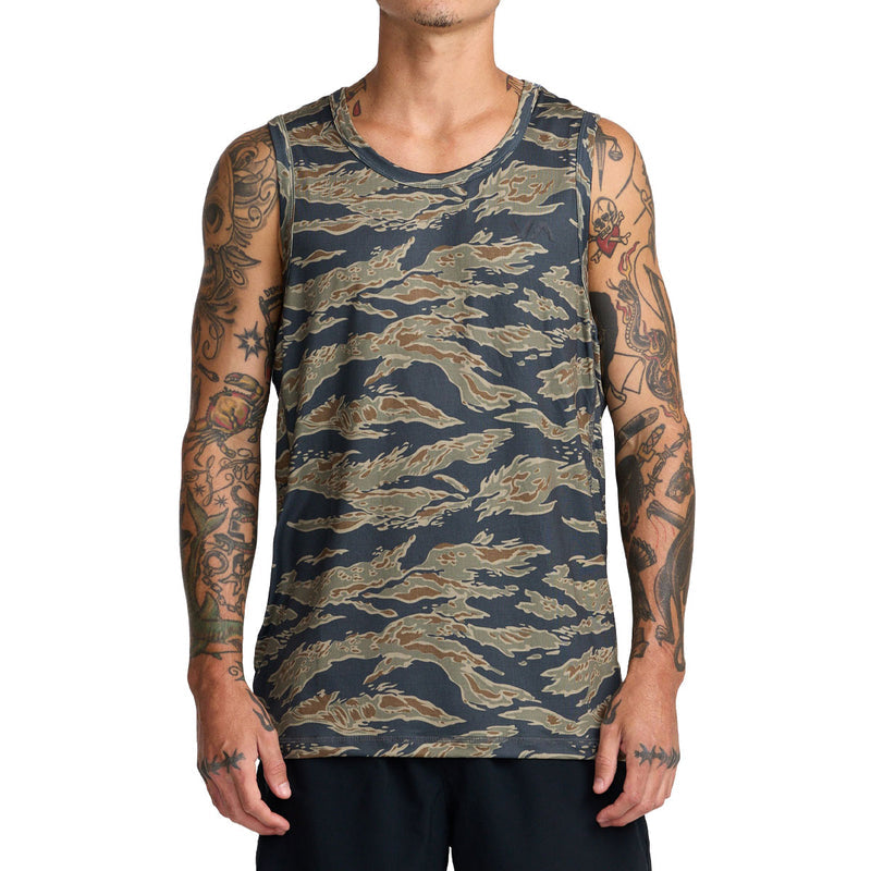 RVCA Sport Vent Tank Top - Tiger Camo