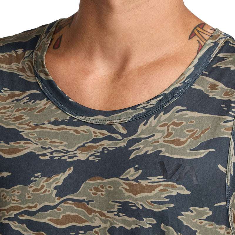 RVCA Sport Vent Tank Top - Tiger Camo