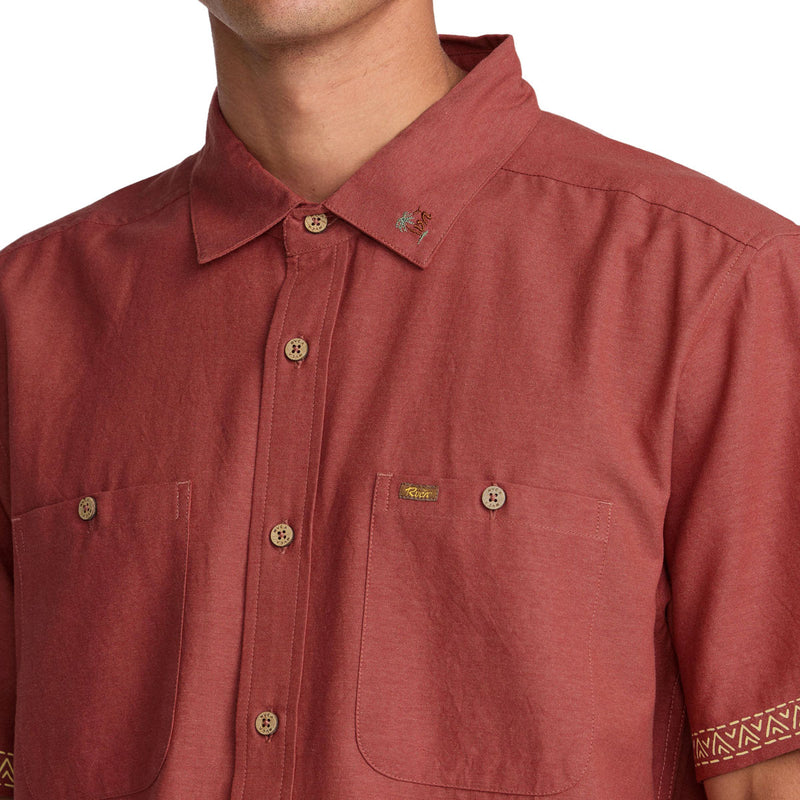 RVCA Talum Shirt - Dusty Red
