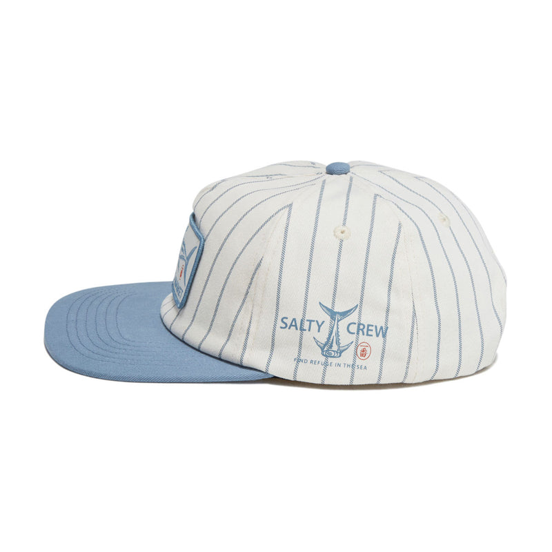 Salty Crew Fish Market Snapback Hat - Off White/Slate