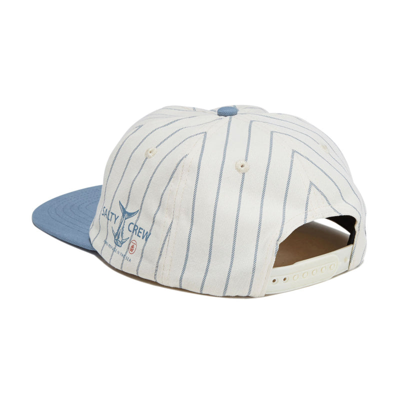 Salty Crew Fish Market Snapback Hat - Off White/Slate