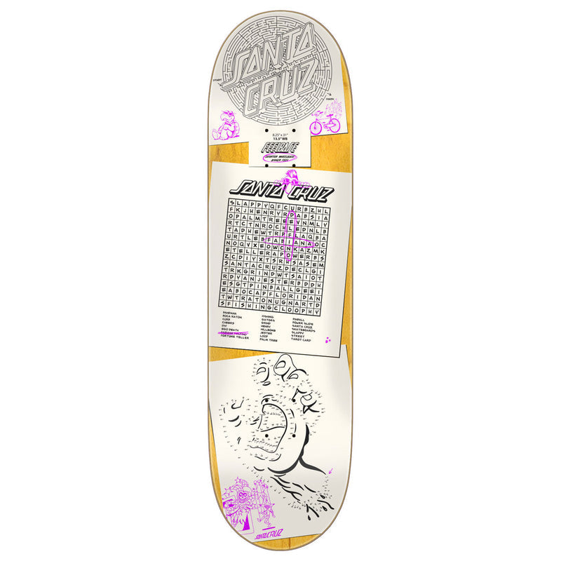 Santa Cruz Delfino Scribble FeelBase Pro Skateboard Complete - 8.25"