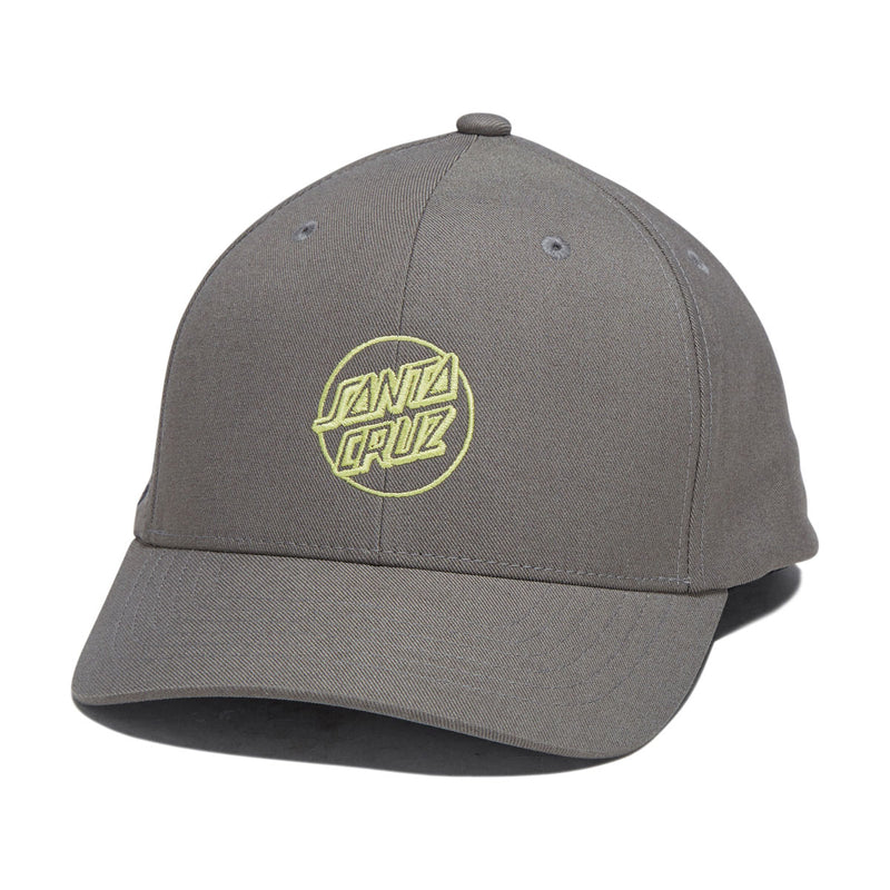 Santa Cruz Opus Dot Snapback Hat - Grey/Yellow