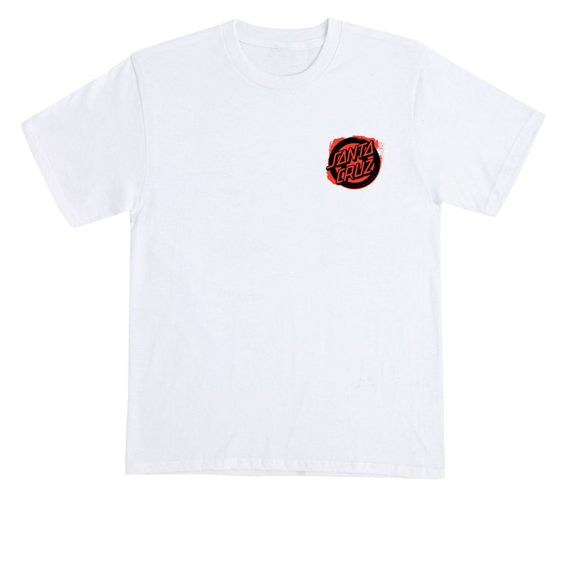 Santa Cruz Roskopp Block Face T-Shirt - White