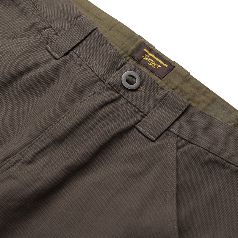 Seager Bison Canvas Pants - Darkwood