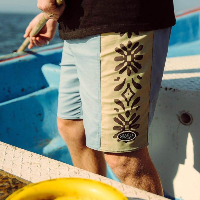 Seager Capo Panel Boardshorts - Faded Denim