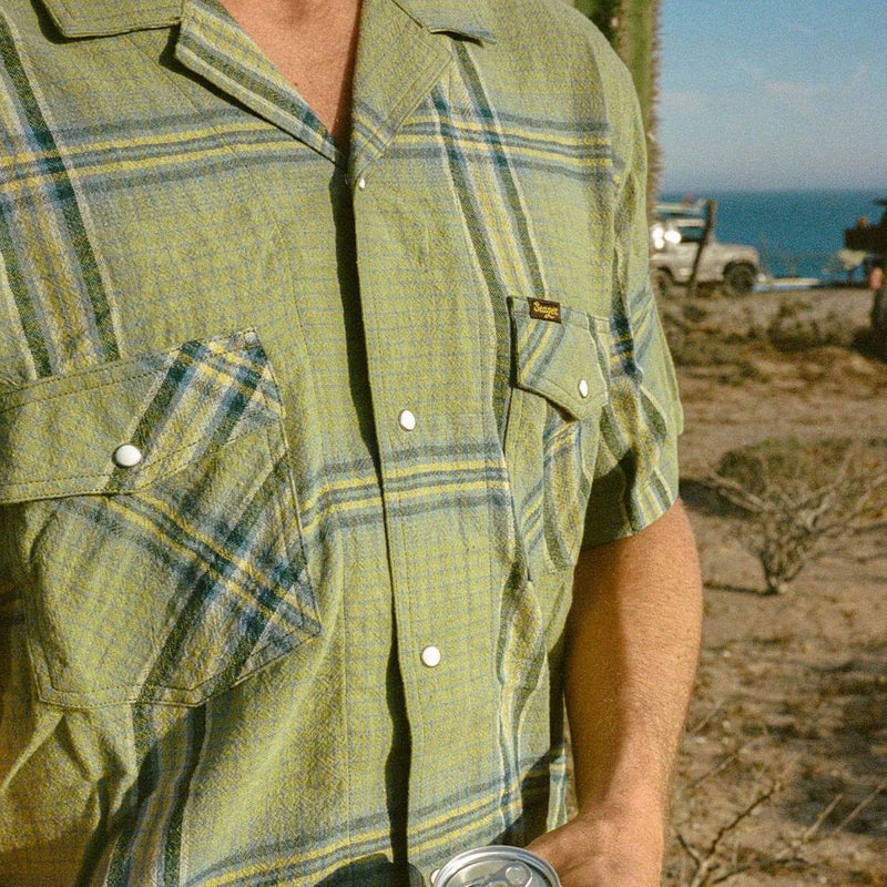 Seager Whippersnapper Shirt - Moss Grid Plaid