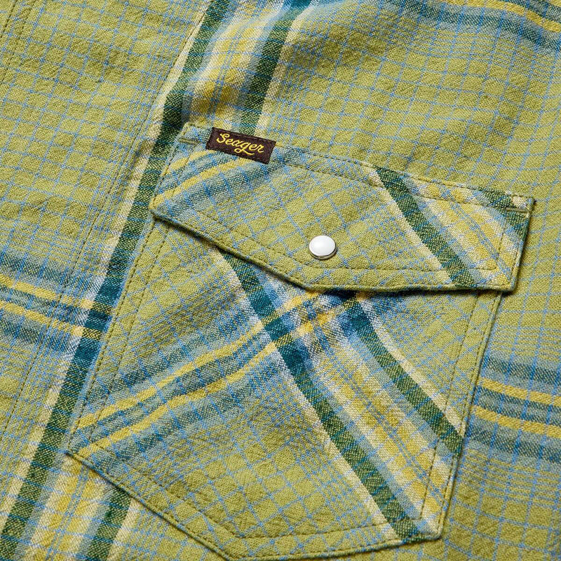 Seager Whippersnapper Shirt - Moss Grid Plaid