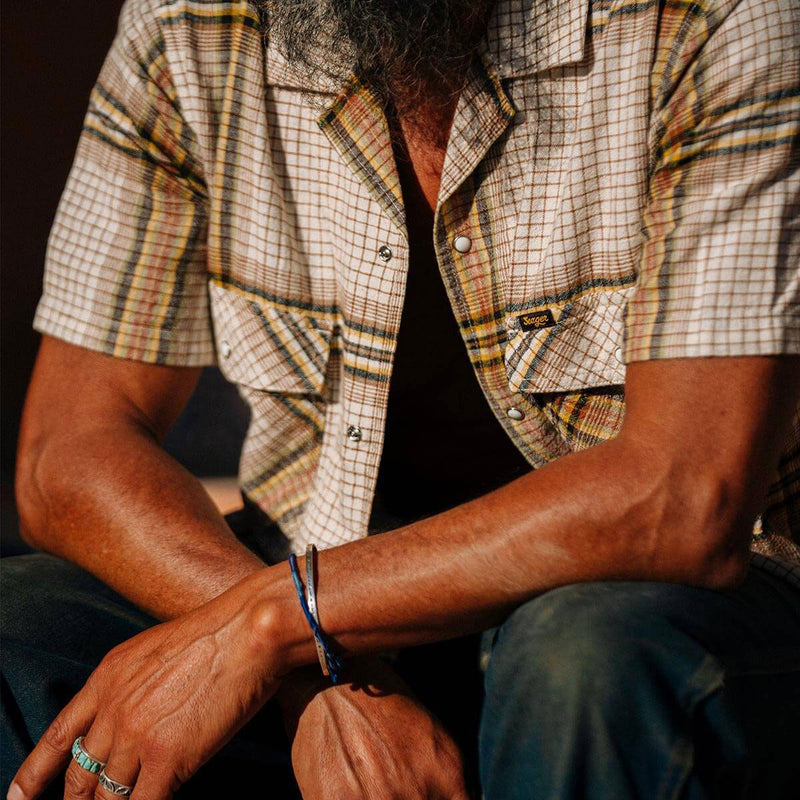 Seager Whippersnapper Shirt - White Wash Grid Plaid