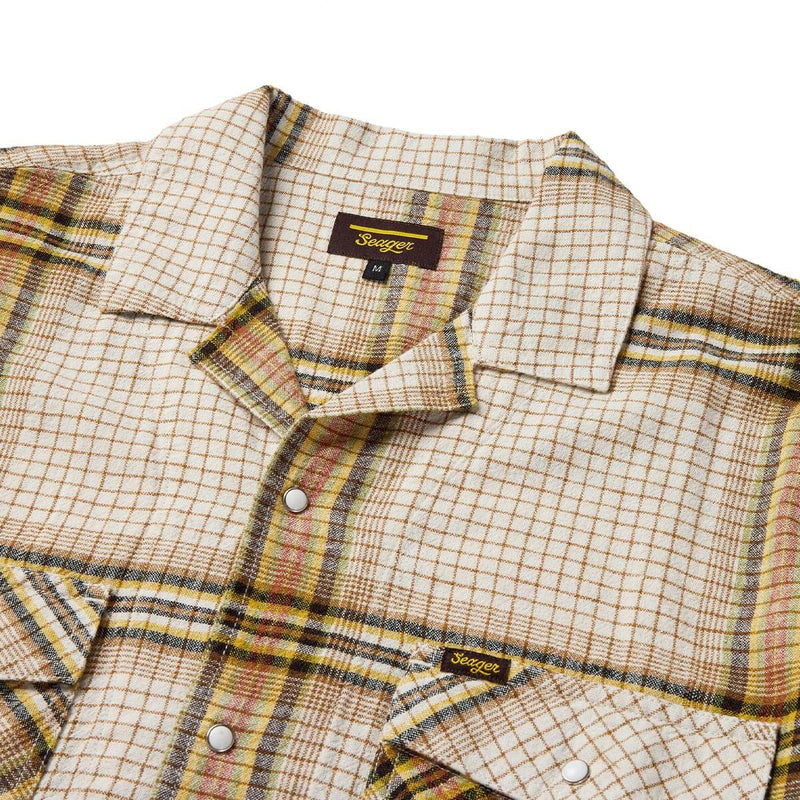 Seager Whippersnapper Shirt - White Wash Grid Plaid
