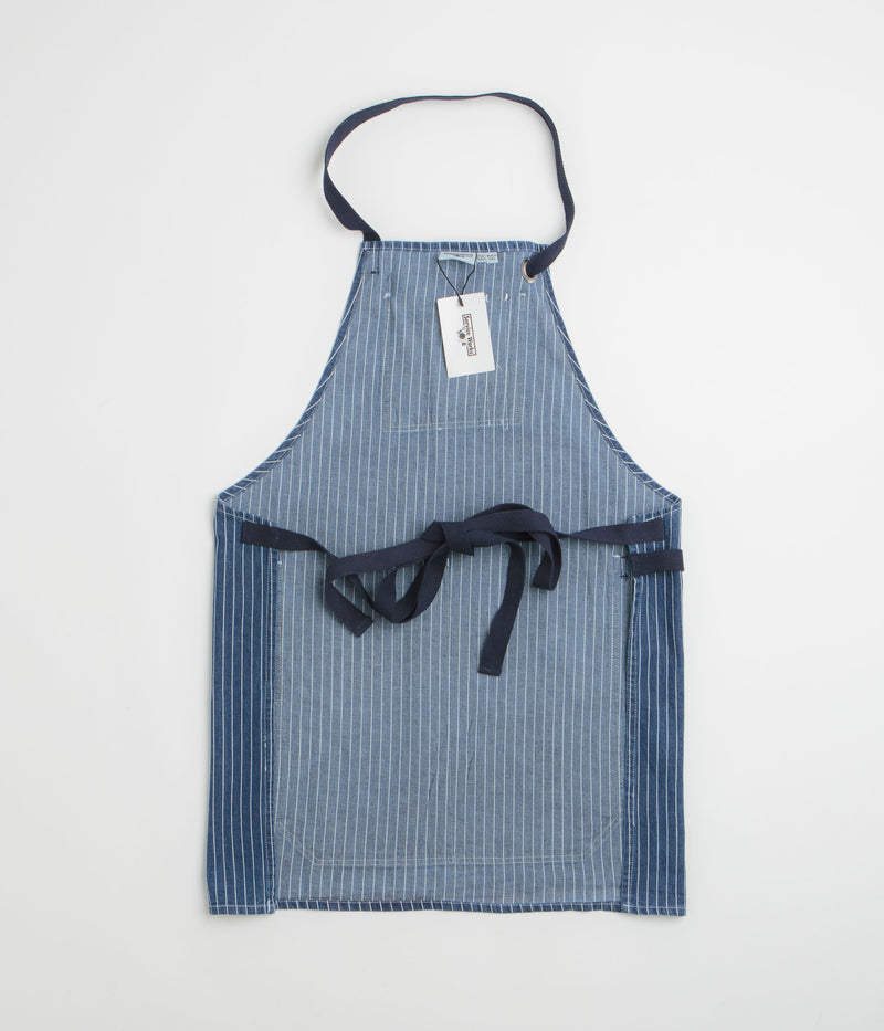 Service Works Pinstripe Denim Apron in Indigo