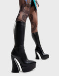 Sketchy Platform Calf Boots LAMODA