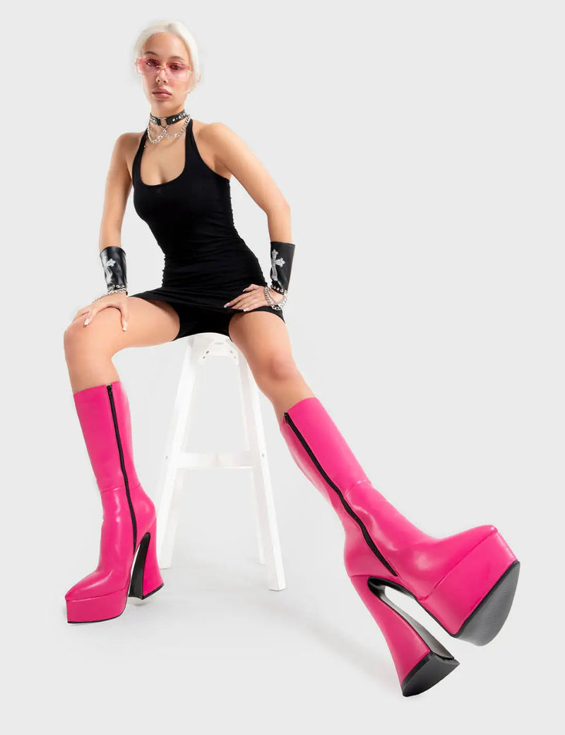 Sketchy Platform Calf Boots LAMODA