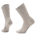 Smartwool Everyday Cozy Waffle Press Crew Socks – Taupe/Natural Marl