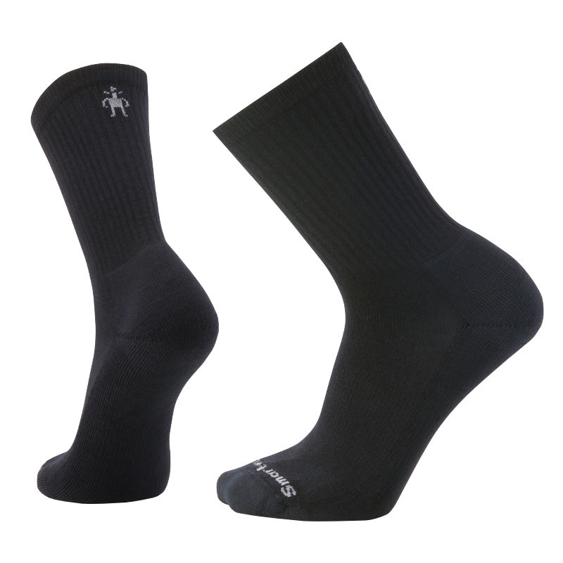 Smartwool Everyday Solid Rib Light Cushion Crew Socks - Black