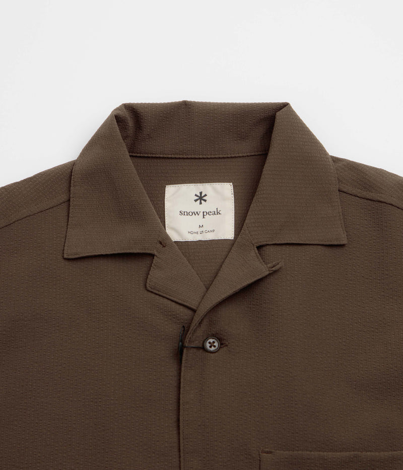 Snow Peak Airo Short Sleeve Shirt in Brown