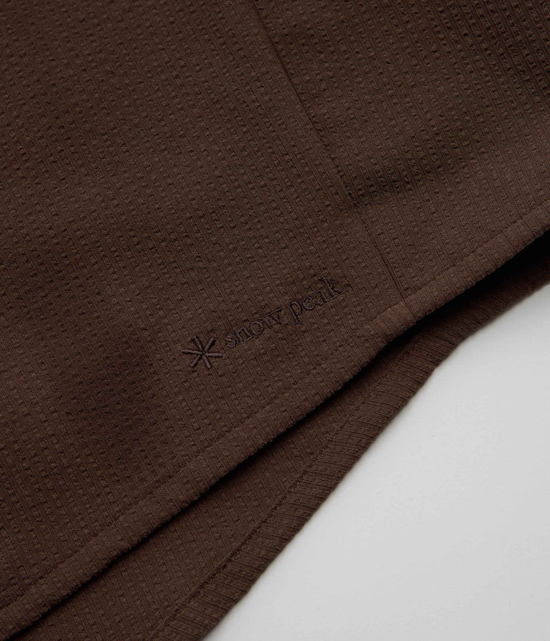 Snow Peak Airo Short Sleeve Shirt in Brown