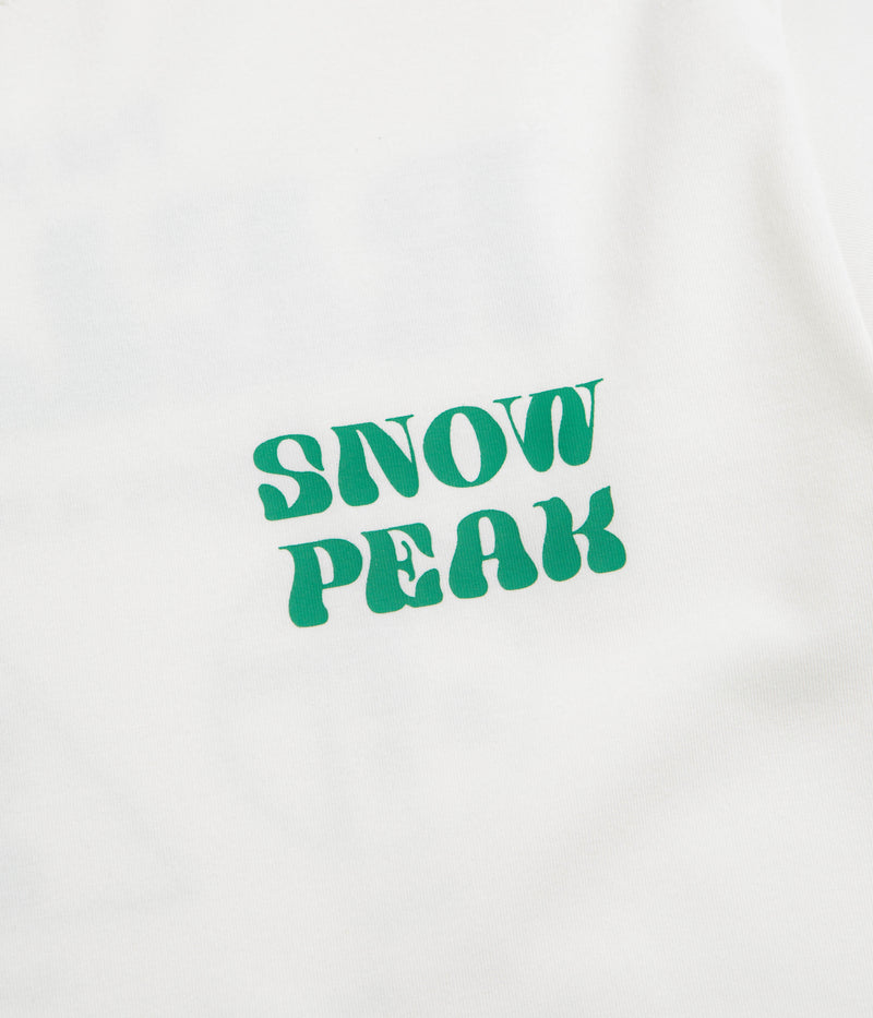 Snow Peak Camping Graphic T-Shirt in Off White