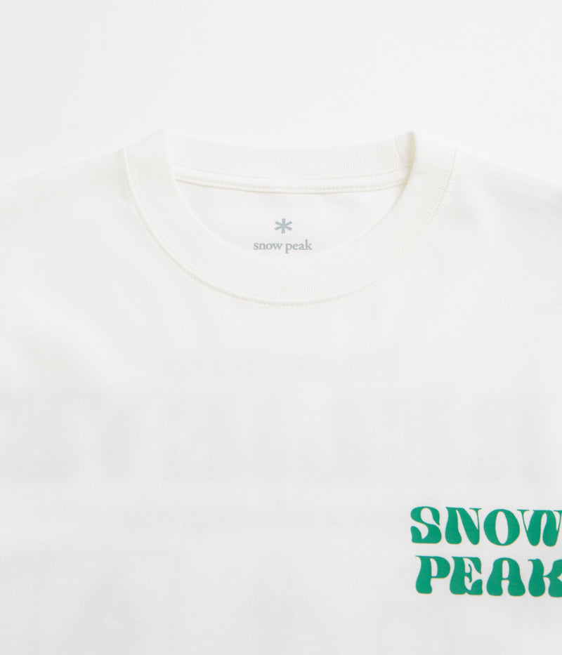 Snow Peak Camping Graphic T-Shirt in Off White