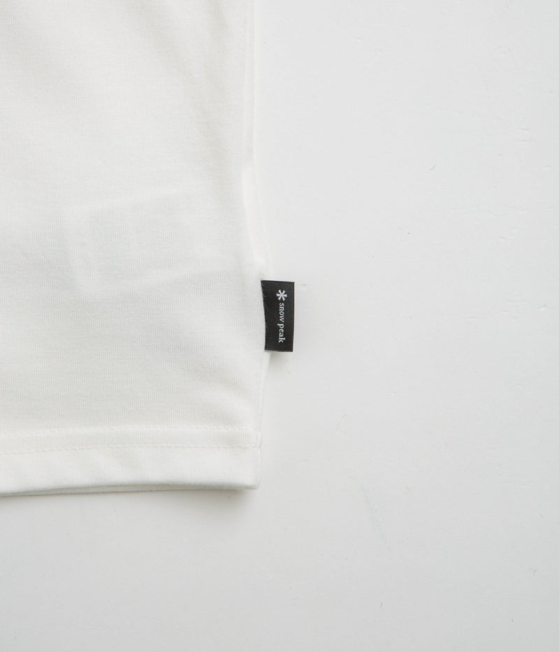 Snow Peak Camping Graphic T-Shirt in Off White
